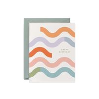 Wave Happy Birthday | Birthday Card – Line and Kind Paper Co.