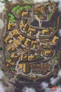 Emberhill Village - FULLY ASSEMBLED [70x105] : battlemaps