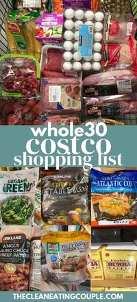 If you're doing a Whole30 & need some help grocery shopping, I've put together The Best Whole30 Costco Shopping List! Stock your kitchen with these finds! #whole30 #costco #whole30approved #whole30recipes