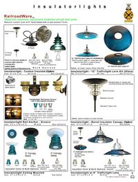 Railroadware - Railroad inspired Lighting Hardware & Home Decor - lighting - san francisco - I like the insulator pendant traffic light for the kitchen in green and clear with insulator near ceiling too.