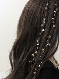 Dorato Casual Collar  Rame  Clip a Scatto per Capelli Embellished