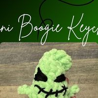 Eli on Instagram: "My first ever free pattern and I am so excited about it! Please feel free to sell any you make and tag me in picture of your teeny Oogie Boogies 💚🖤  #nightmarebeforechristmas #crochetpattern #freepatterncrochet #crochet"