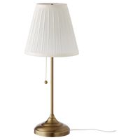 ÅRSTID table lamp, brass/white One of our most cherished lamp series and it’s no wonder why – it has a timeless design that fits right in. Combine several lamps from the series to create a soft, comfortable light and a unified look. Fabric shade gives a diffused and decorative light.