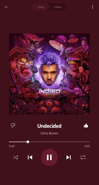 undecided- chris brown