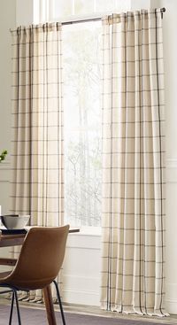 Pepperdale window panel is a farmhouse inspired woven windowpane plaid with a linen blend. allen + roth 84-in Black Plaid Light Filtering Back Tab Single Curtain Panel Polyester | X831.56284ZBG