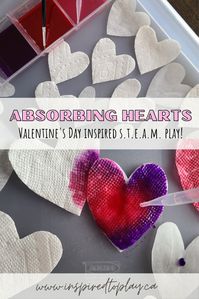 A fun absorbtion experiment with a Valentine's Day twist. You're kids are going to love this one! ❤