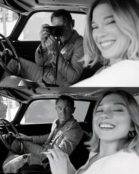 Daniel Craig and Léa Seydoux photographed by Greg Williams on set of "No Time To Die".