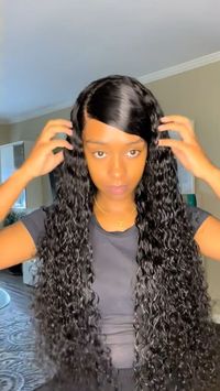 Wig: ALLOVE HAIR water wave 13x4 lace front Wig 🐱‍👤Allove Hair Black Friday SALE ✨$40 OFF OVER $259, CODE: BLACK40 🎉Order today and enjoy our OVERNIGHT SHIPPING service! Shop Now Pay Later with PayPal & Klarna & Afterpay & Apple Pay