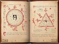 The Mysterium Xarxes is a book written by the Daedric prince Mehrunes Dagon. It is the focus of the four book set, Commentaries on the Mysterium Xarxes, by Mankar Camoran. It is a thick, gray tome, with the daedric letter "Oht" on the cover. The Mysterium Xarxes is both the gate and the key to Camoran's Paradise, and in a way it is Camoran's Paradise, literally. Mankar Camoran bound himself to the Xarxes and the book enables Martin Septim to open a portal. The book also holds various magical...