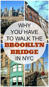 Top Things to Do in New York City: The Brooklyn Bridge is a marvel and the views are phenomenal but the areas around both ends of the bridge are full of history and beautiful architecture.