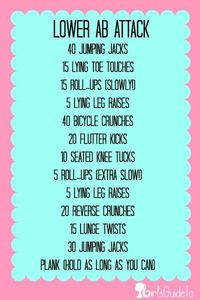 Get Bikini Ready: Lower Ab Attack Workout | GirlsGuideTo love this site! Great for days when I can't make it to the gym.