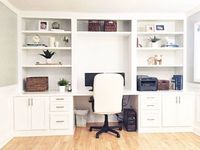 built in desk reveal, home decor, home improvement, home office, how to, living room ideas, painted furniture, woodworking projects