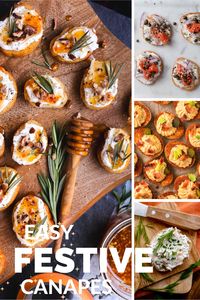 Planning a party and need some festive finger foods to serve? Look no further than these delicious and easy canapés, perfect for a New Year’s Eve soiree or a casual Christmas get together.