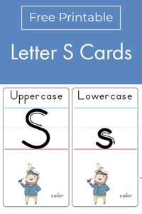 Letter S Formation Cards help develop neat handwriting. The Letter S is for sailor Scott! #literacy #worksheets https://primarylearning.org/worksheet/letter-s-formation-cards/?utm_source=pinterest&utm_medium=social&utm_campaign=manuscript_handwriting&utm_term=printable_cards&utm_content=letter_s_occupations