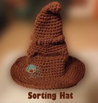 Harry Potter Sorting Hat. FREE pattern by Crafty is Cool.