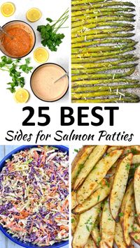 salmon patties side dishes pin