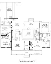 House Plan 2890-B Davenport "B" Floor Plan