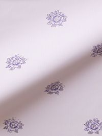 Hand-screened wallpaper Substrate: clay coated paper Width: 30″ (trims to 27″) Vertical repeat: 35.5″ Horizontal repeat: 27" Sold by the double roll (10 yards) 2 double roll minimum