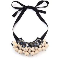 Marni Strass Ribbon Necklace