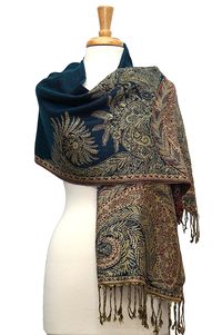 Original Paisley Pashmina Shawl Scarf - Teal - CP1862HQX57 - Scarves & Wraps, Wraps & Pashminas  #SCARVES #WRAPS #fashionwomen #outfits #winter #Wraps & Pashminas