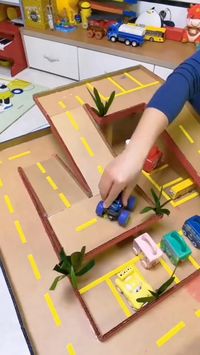 Diy parking  • Carton  • Color decar  • toy car