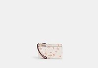 Double Zip Wallet With Bow Print | COACH OUTLET