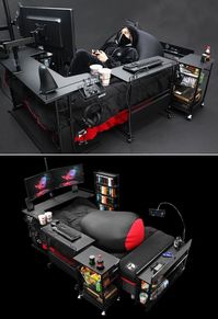 Japanese company Bauhutte makes gaming furniture according to the needs of modern gamers. You would have heard of gaming desks and chairs but the company is catching a lot of limelight for a gaming bed.