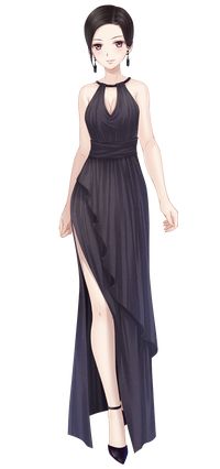 Robe noire gala