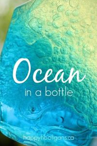 Ocean in a Bottle with 3 Simple Ingredients - Happy Hooligans