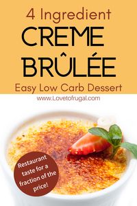 Low Carb Creme Brulee