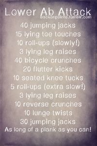 Lower abs WOD