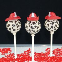 Firefighter CAKE POPS Cake Pops Fireman Cake Pops Party