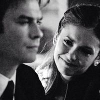 Elena looking at Damon