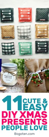 Looking for DIY Christmas gift ideas? These 11 DIY gifts will make any person happy. I love them all! #DIYGifts #DIYGiftIdeas #GiftIdeas