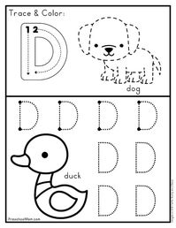 Uppercase Tracing Letter Worksheets - Preschool Mom