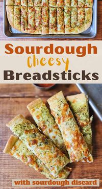 Quick Sourdough Cheesy Breadsticks - with Sourdough Discard - Homemaker In Me