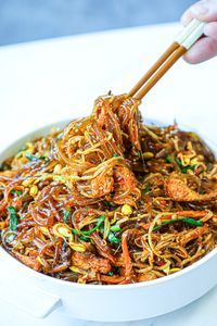 Spicy Japchae Recipe & Video - Seonkyoung Longest