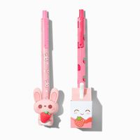 Strawberry Milk & Bunny Ballpoint Pen Set - 2 Pack