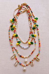 DIY Beaded Summer Necklaces - Honestly WTF