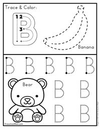 Uppercase Tracing Letter Worksheets - Preschool Mom