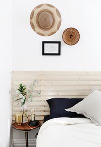 DIY Wood Slat Headboard - The Merrythought