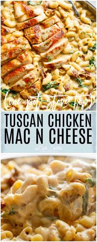 Tuscan Chicken Mac And Cheese (One Pot, Stove Top) - Cafe Delites