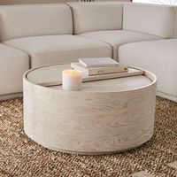 Volume Round Storage Drum Coffee Table | Modern Living Room Furniture