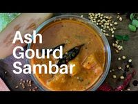 Ash Gourd Sambar| Aahar series | High pranic food| - YouTube