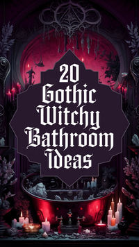 Let’s delve into the world of gothic witchy bathrooms, where every detail is designed to transport you to a realm of mystery and magic. #bathroom #witchybathroom #witchy #witch #bathroomdark #bathroomelegant