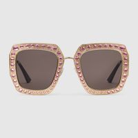 Oversize square-frame metal sunglasses, I only own like 6 pairs of gucci sunglasses, but I must say I'm feeling this seasons collections.