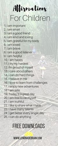 Affirmations for Kid