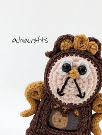 Ravelry: Cogsworth Amigurumi pattern by Chiara Cremon