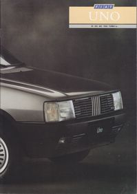 Fiat Uno range, sales brochure, UK, 1987