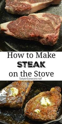 Steaks don't have to be just made on the grill. Juicy steaks can be made inside too. See how to make a steak on the stove and in the oven.